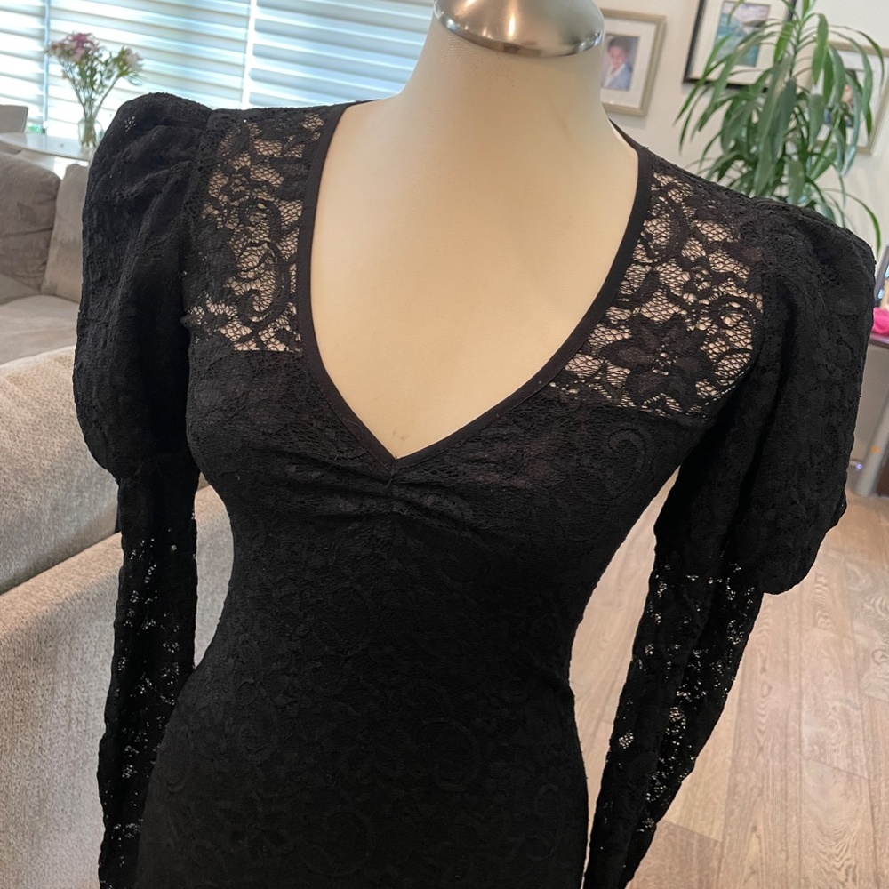 COSMO*L Black Lace mini dress